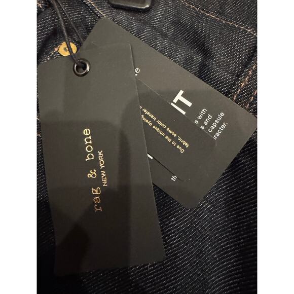 Rag & Bone Shea Cuffed High Waist Straight Leg Jeans - 28 - Picture 4 of 8